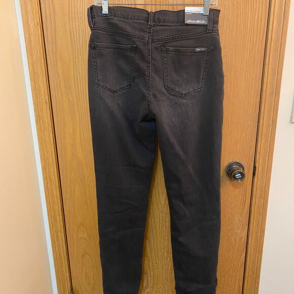 Black Eddie Bauer Flannel lined jeans. Womens size 2. New with tags - Picture 4 of 9